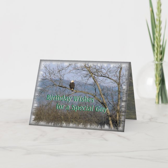 Cartes Pour Fêtes Annuelles Eagle-cutomize été perché toute occasion (Devant)