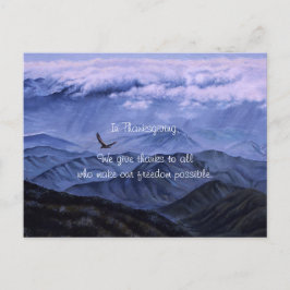 Cartes Pour Fêtes Annuelles Eagle en vol, Jour du Souvenir pour la