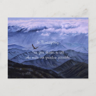 Cartes Pour Fêtes Annuelles Eagle en vol, Jour du Souvenir pour la