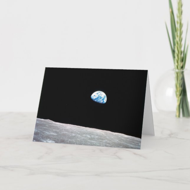 Cartes Pour Fêtes Annuelles Earthrise (Devant)