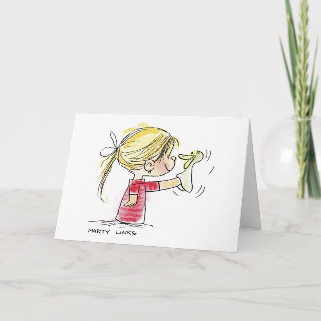Cartes Pour Fêtes Annuelles EAS-010 Marionnette de Pâques (Devant)