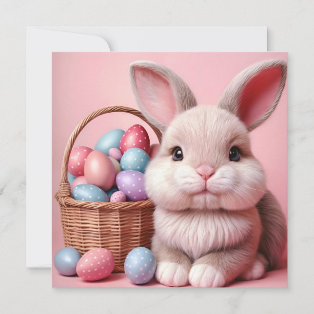 Cartes Pour Fêtes Annuelles Easter Bunny Chocolate Egg (Devant)