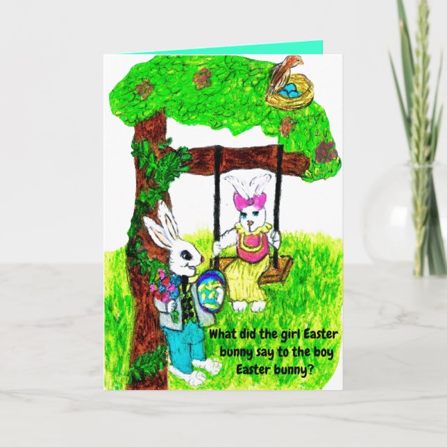 Cartes Pour Fêtes Annuelles EASTER BUNNY Joke card (Devant)