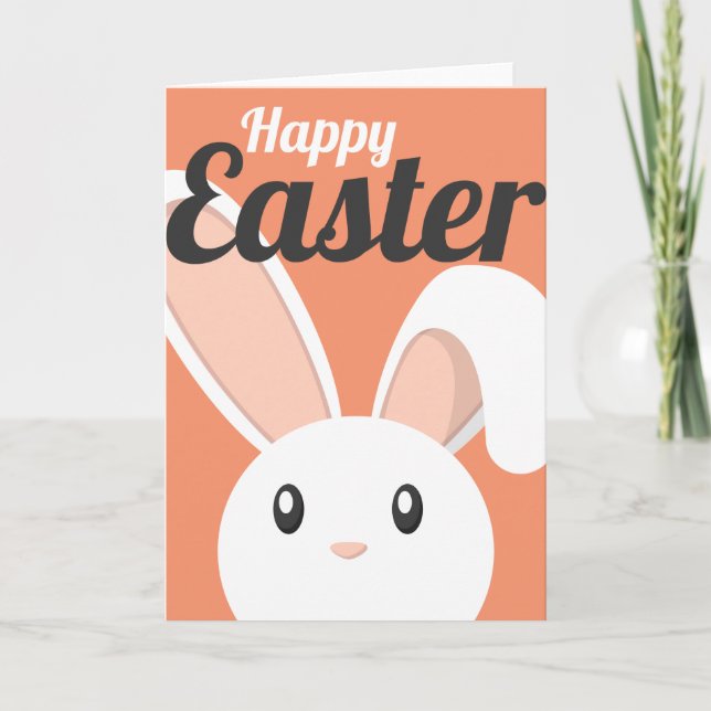Cartes Pour Fêtes Annuelles Easter Bunny peeping (Devant)