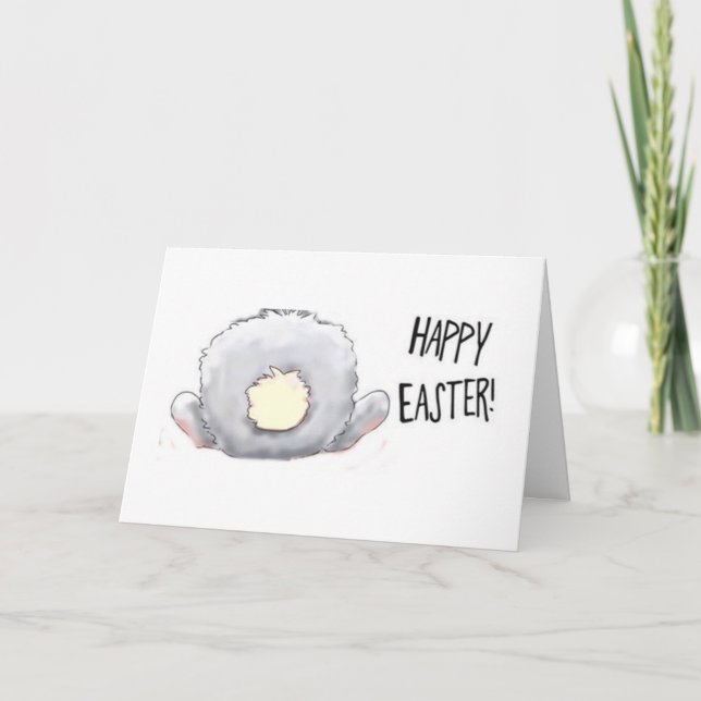 Cartes Pour Fêtes Annuelles "EASTER BUNNY TAIL CARTOON" SHAK that TAIL (Devant)