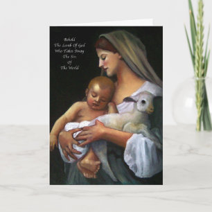 Cartes Pour Fêtes Annuelles Easter Card: Artwork: Lamb Of God