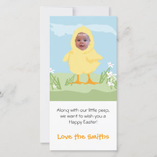 Cartes Pour Fêtes Annuelles Easter Chick - Photo Card