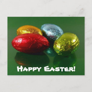 Cartes Pour Fêtes Annuelles Easter Chocolate Candy Postcard