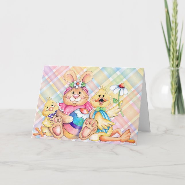 Cartes Pour Fêtes Annuelles Easter Friends (Devant)