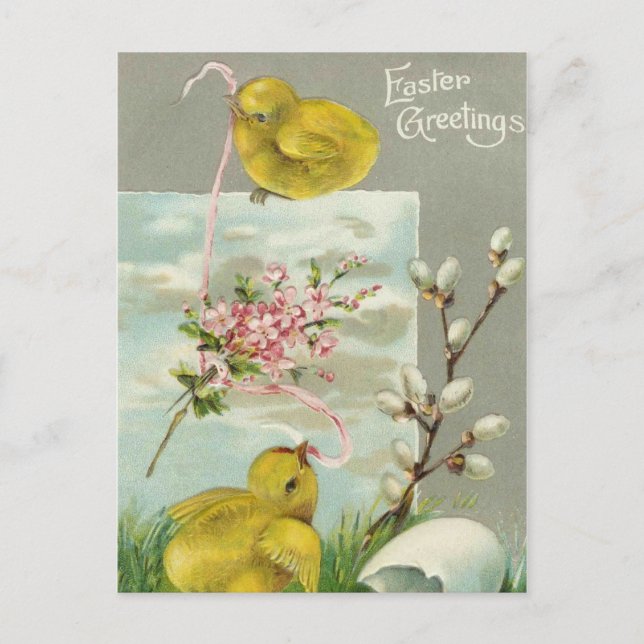 Cartes Pour Fêtes Annuelles Easter Greetings (Devant)