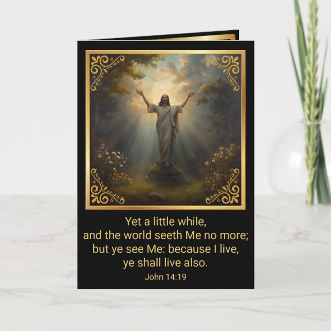 Cartes Pour Fêtes Annuelles Easter Resurrection Religious (Devant)