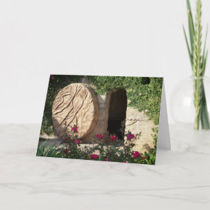 Cartes Pour Fêtes Annuelles Easter Tomb of Jesus  Ressurected Greeting Card