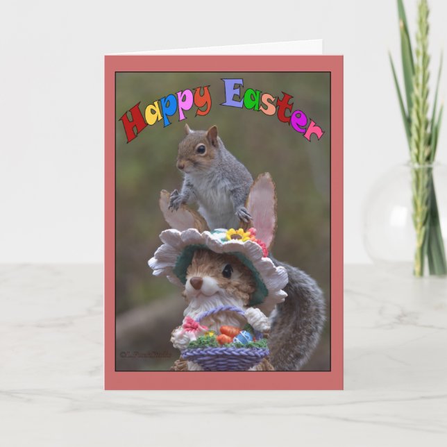 Cartes Pour Fêtes Annuelles EasterFeaturing heureux mignon, image drôle de (Devant)