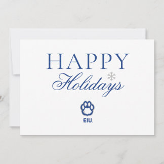 Cartes Pour Fêtes Annuelles Eastern Illinois Panthers Empreinte de patte & EIU