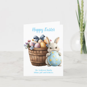 Cartes Pour Fêtes Annuelles Eau de lapin bouffé Plante Oeufs Pâques
