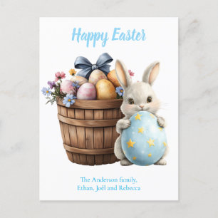 Cartes Pour Fêtes Annuelles Eau de lapin bouffé Plante Oeufs Pâques