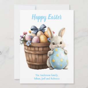 Cartes Pour Fêtes Annuelles Eau de lapin bouffé Plante Oeufs Pâques