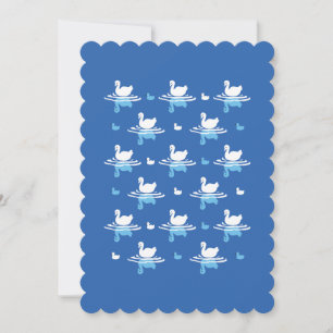 Cartes Pour Fêtes Annuelles Eaux sereines - Jouer Swan Lake Design Motif H