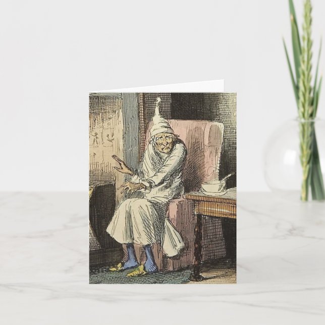 Cartes Pour Fêtes Annuelles Ebenezer Scrooge (Devant)