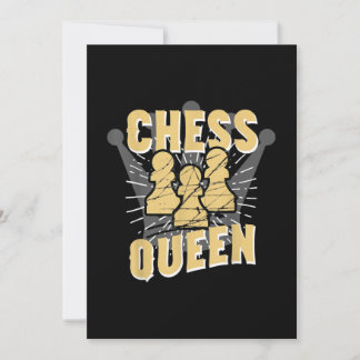 Cartes Pour Fêtes Annuelles Échecs Queen Enfants & Femmes Cadeau