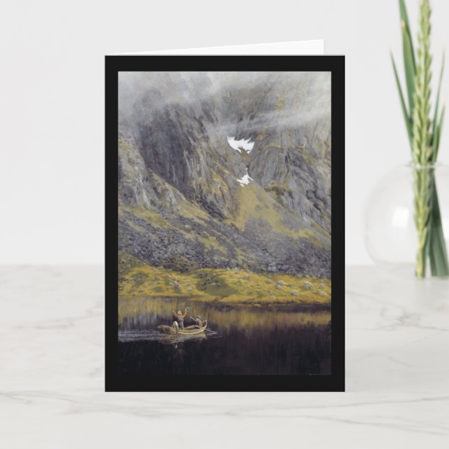 Cartes Pour Fêtes Annuelles Écho (EKKO sur le fjord) (Devant)