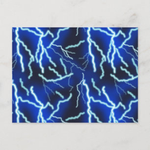 Cartes Pour Fêtes Annuelles Éclair Électricité Tonnerre Ciel nocturne