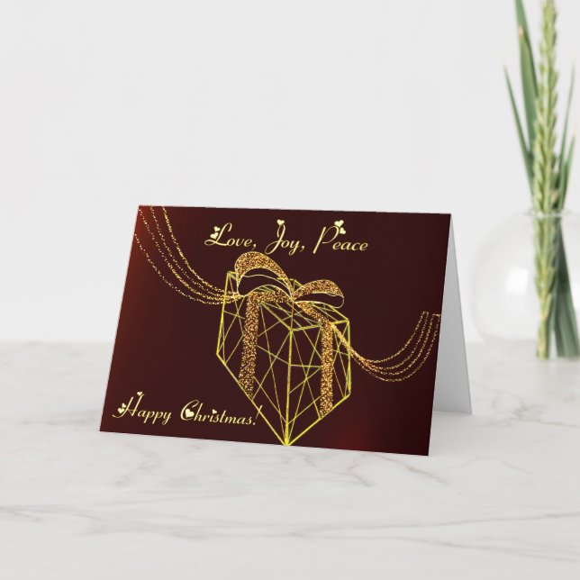Cartes Pour Fêtes Annuelles Éclairage de boîte cadeau (Devant)
