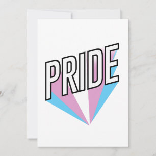 Cartes Pour Fêtes Annuelles Éclatement de la Fierté trans