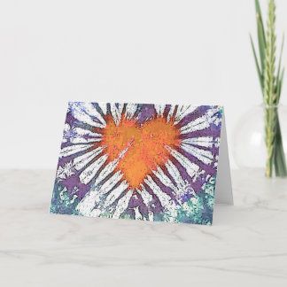 Cartes Pour Fêtes Annuelles Éclatement du coeur