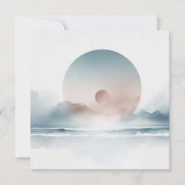 Cartes Pour Fêtes Annuelles Eclipse aquarelle