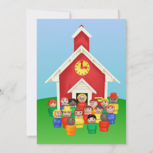 Cartes Pour Fêtes Annuelles École Little People