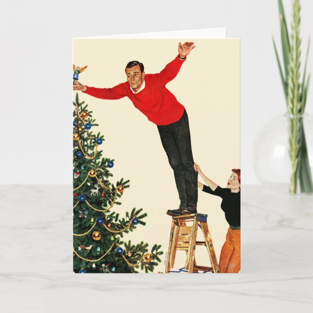 Cartes Pour Fêtes Annuelles Écrimage de l'arbre (Devant)