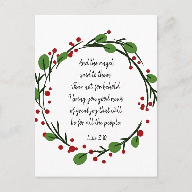 Cartes Pour Fêtes Annuelles Écriture chrétienne de Noël Sticker Écriture (Devant)