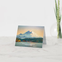 Écriture de paix inspirée Mount Rainier