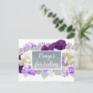 Cartes Pour Fêtes Annuelles Ecriture de prière d'aujourd'hui Faux Parties scin