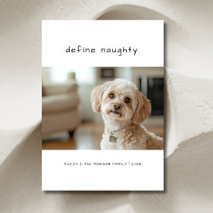 Cartes Pour Fêtes Annuelles Écriture manuscrite Définir Naughty Chien Animal d