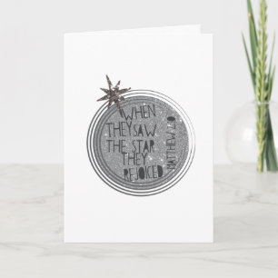 Cartes Pour Fêtes Annuelles Écriture religieuse de Noël