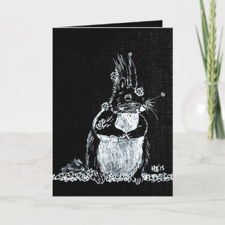 Cartes Pour Fêtes Annuelles Écureuil à neige