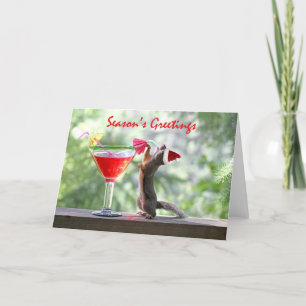 Cartes Pour Fêtes Annuelles Écureuil de Bonnes Fêtes