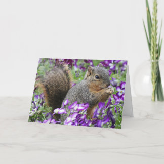 Cartes Pour Fêtes Annuelles Écureuil de Pâques de ressort