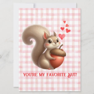 Cartes Pour Fêtes Annuelles Écureuil drôle mignon de la Saint-Valentin