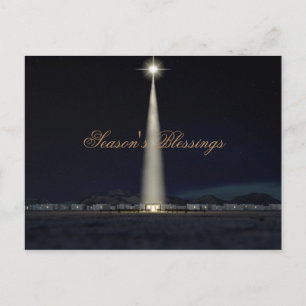 Cartes Pour Fêtes Annuelles Écurie abstraite et étoile de nativité de Noël