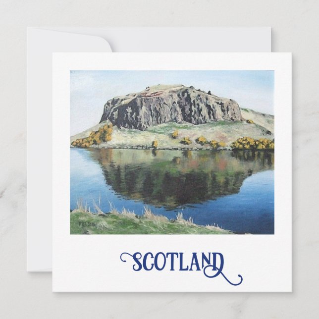 Cartes Pour Fêtes Annuelles Edimbourg Holyrood Écosse écossaise fine art touri (Devant)