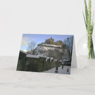 Cartes Pour Fêtes Annuelles Edinburgh Castle in the snow.