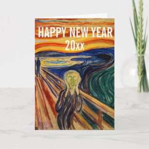 Cartes Pour Fêtes Annuelles Edvard Munch - Bonne année depuis le Cri