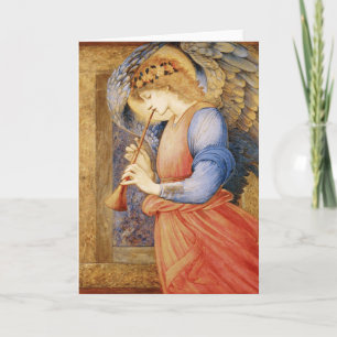 Cartes Pour Fêtes Annuelles Edward Burne-Jones - Un ange jouant du flageolet