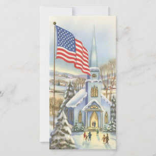 Cartes Pour Fêtes Annuelles Église américaine de Noël