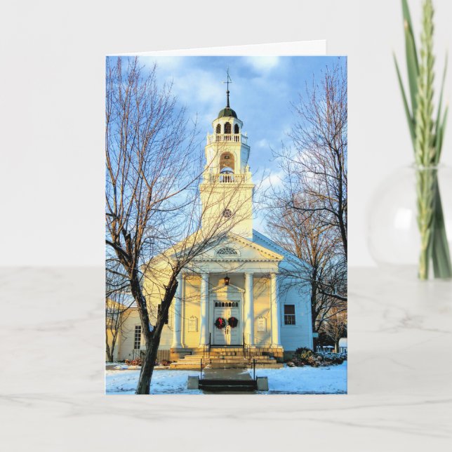 Cartes Pour Fêtes Annuelles Église congrégationnelle Hollis NH (Devant)