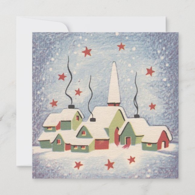 Cartes Pour Fêtes Annuelles Église de Noël (Devant)