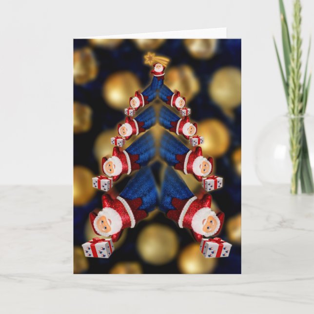 Cartes Pour Fêtes Annuelles Église de Santa Super-Christmas (Devant)